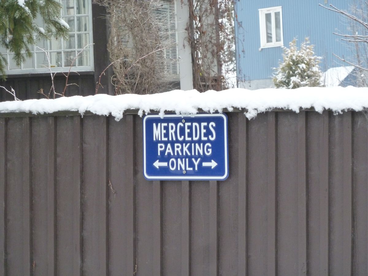 Mercedes parking only