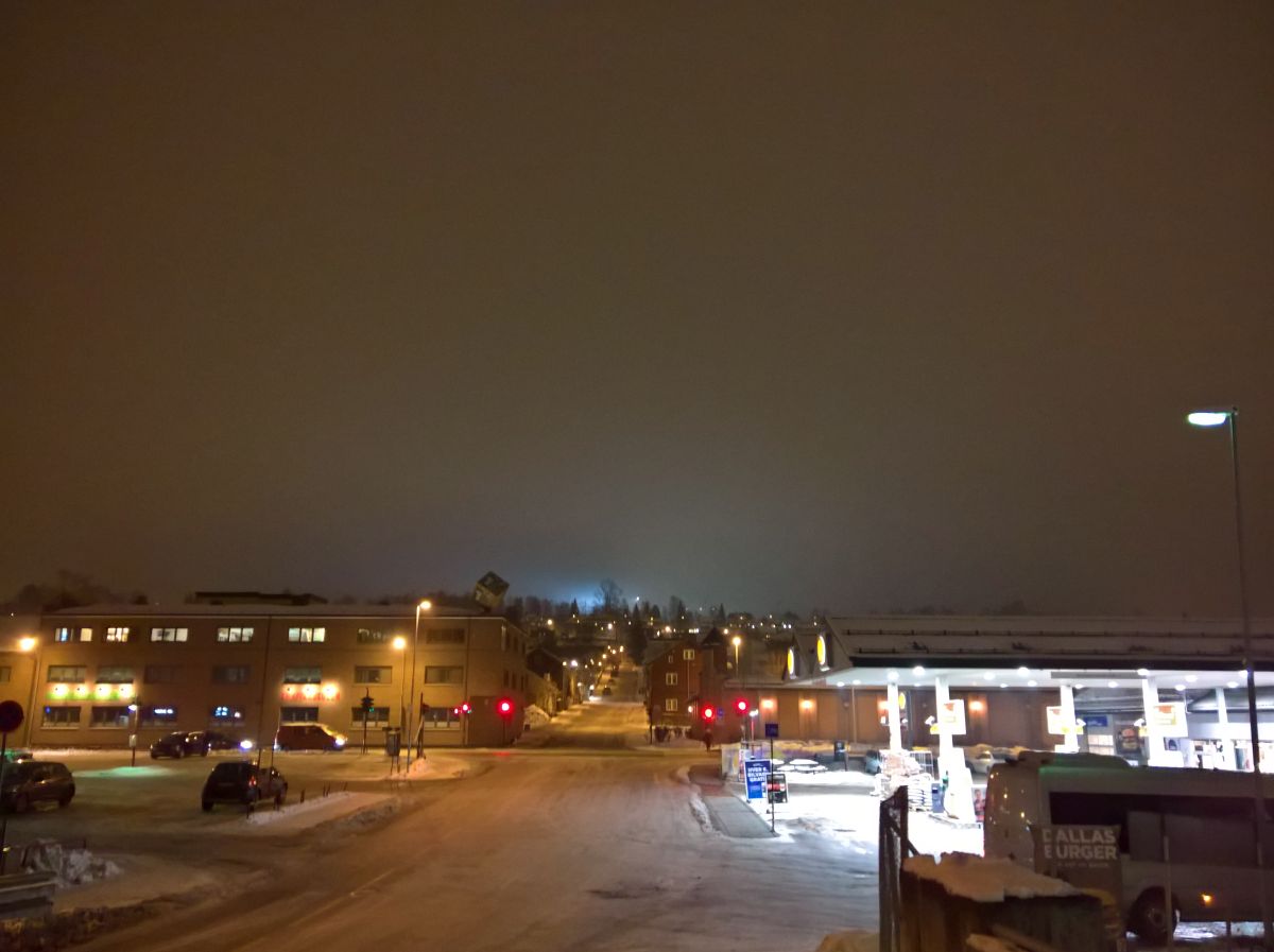 Licht der Skischanzen