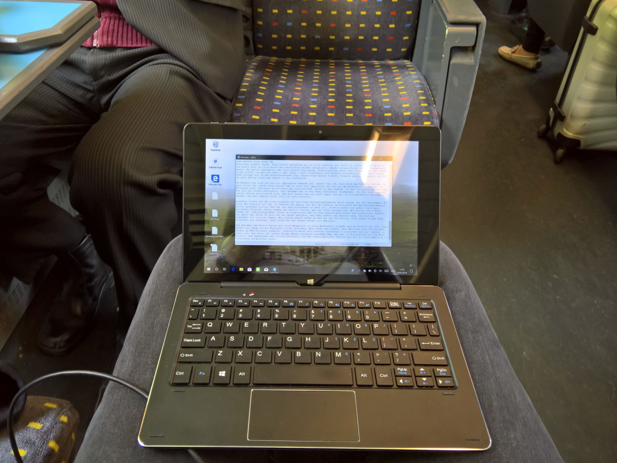 Bloggen im Zug