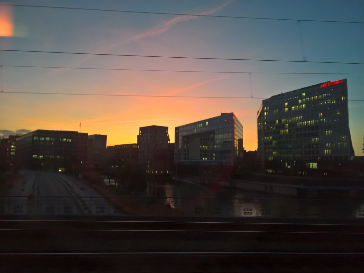 Sonnenuntergang in Hamburg