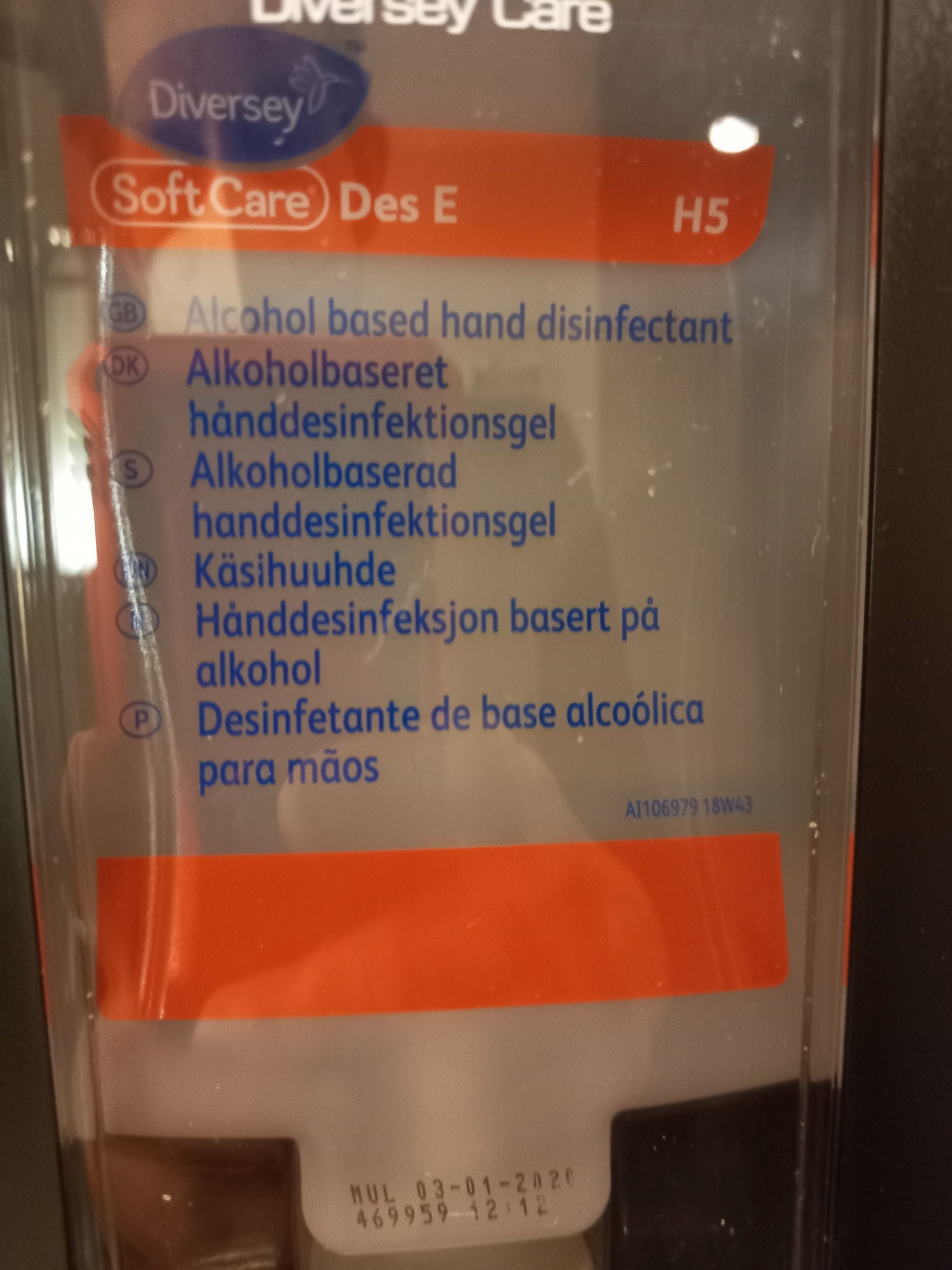 Desinfektionsmittel auf Finnisch: Käsihuuhde