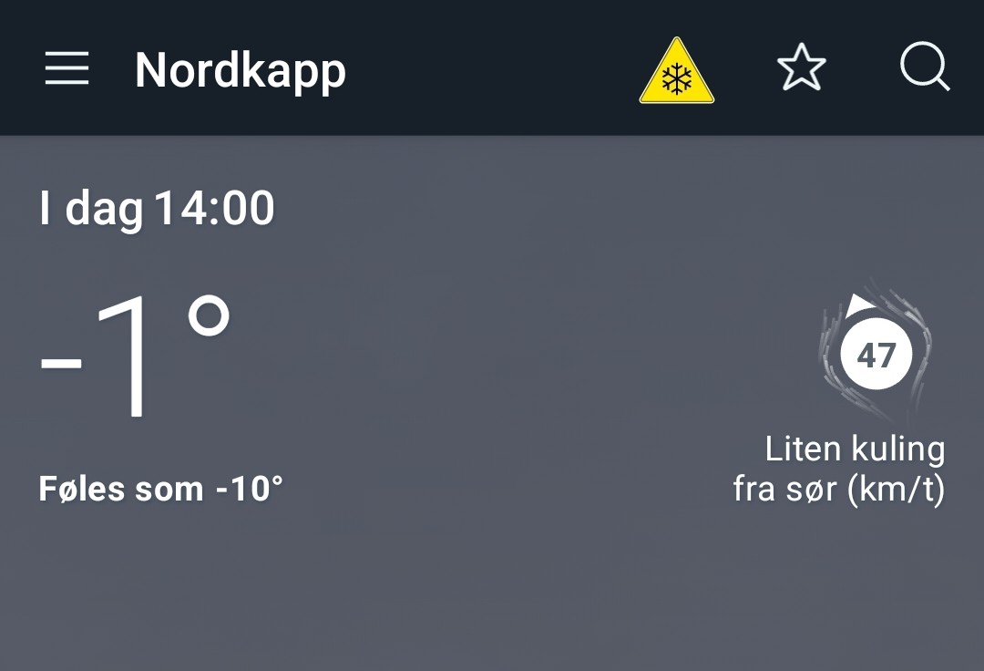 Screenshot Wetter-App