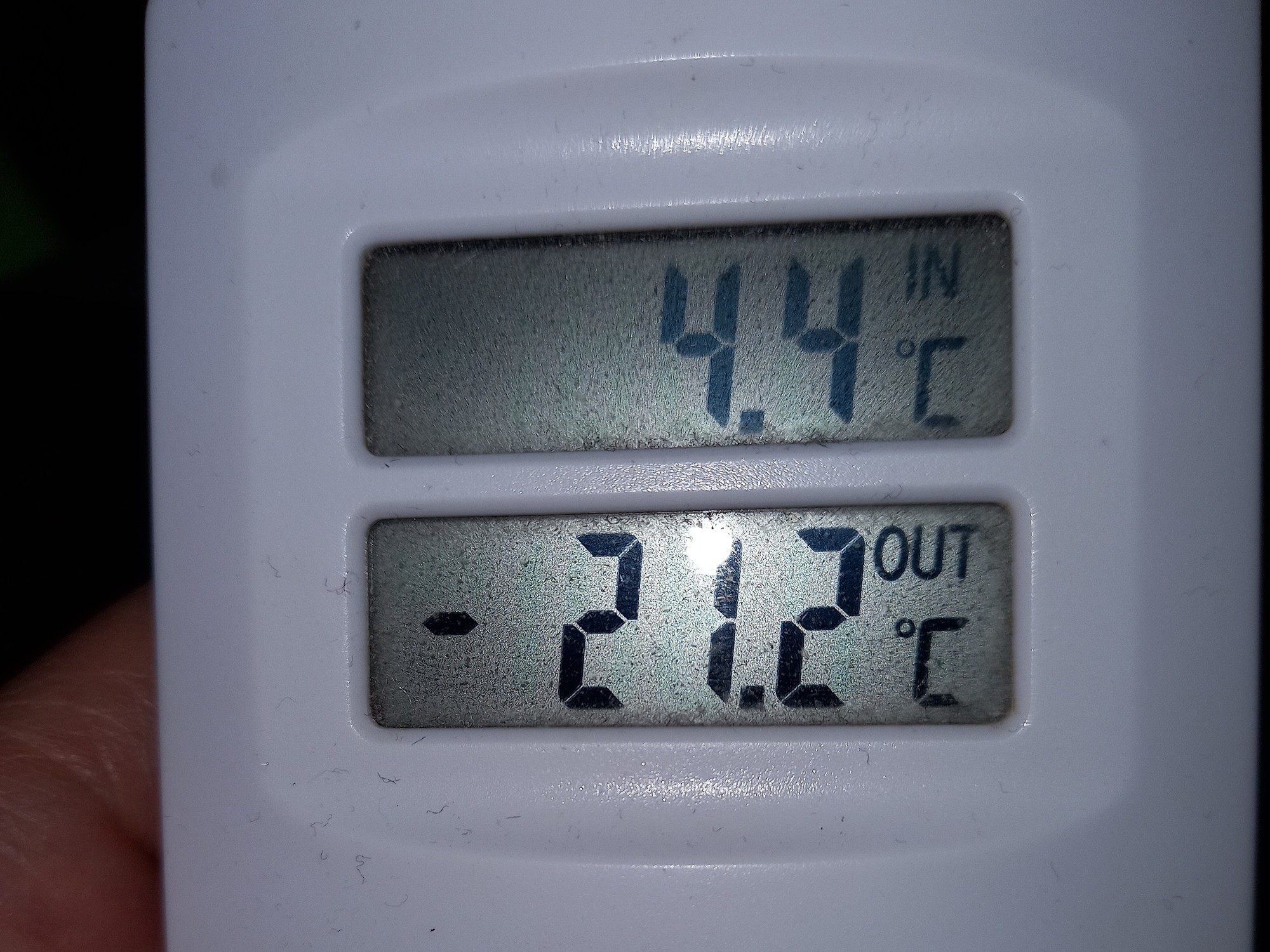 -21,2 °C